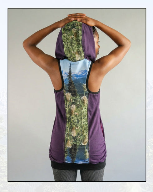 Ego Hoodie Tank — Natures Paint Brushes. Size S