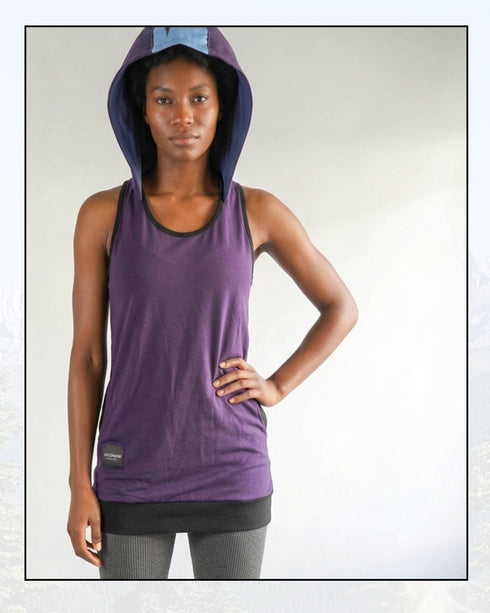Ego Hoodie Tank — Natures Paint Brushes. Size S