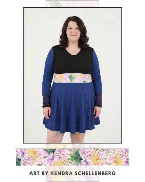 Sleeved Spirit —Dahlia By Kendra. Size XL