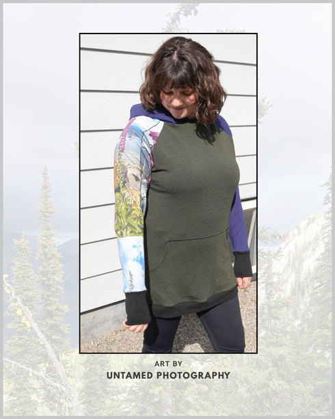 The Mood Hoodie —Art 2 Pause Again. Size Large