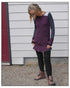The Sleeved Long Top With Frill