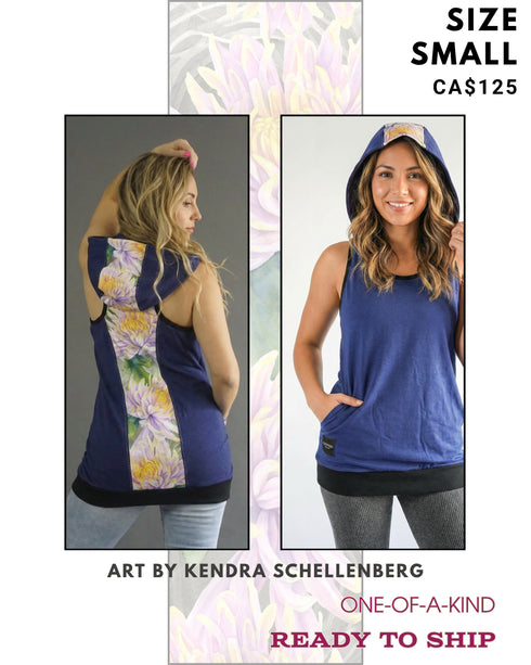 Ego Hoodie Tank —Dahlia By Kendra. Size S