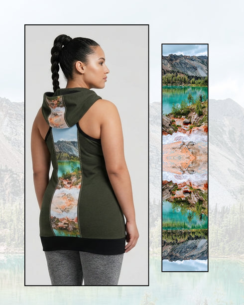 Ego Hoodie Tank — Colours of nature. Size M
