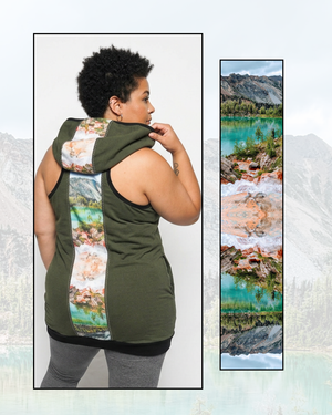 Ego Hoodie Tank — Colours of Nature. Size XL