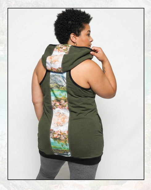 Ego Hoodie Tank — Colours of Nature. Size XL