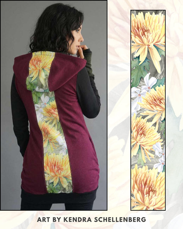 Ego Hoodie —Crysanthemum By Kendra. Size S