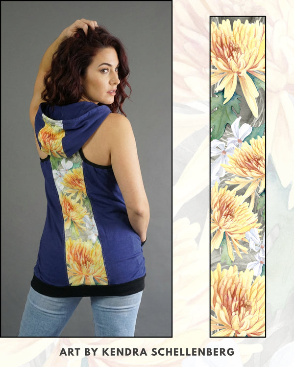 Ego Hoodie Tank — Crysanthemum By Kendra. Size M