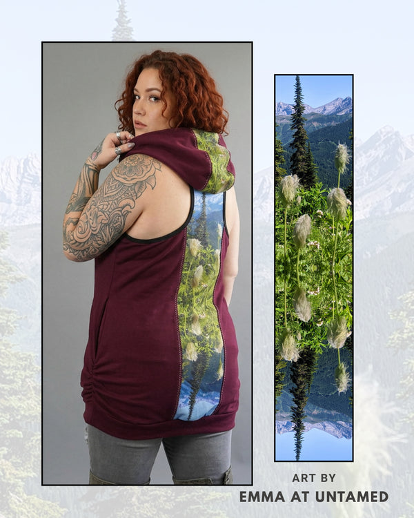 Ego Hoodie Tank — Natures Paint Brushes. Size L
