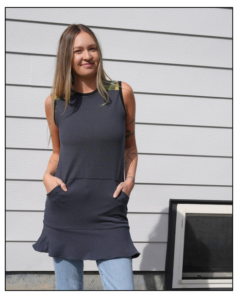 The Sleeveless Long Top With Frill - Art by Untamed Photography