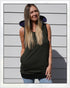 Ego Hoodie Tank —Art 2 Pause Again. Size Small