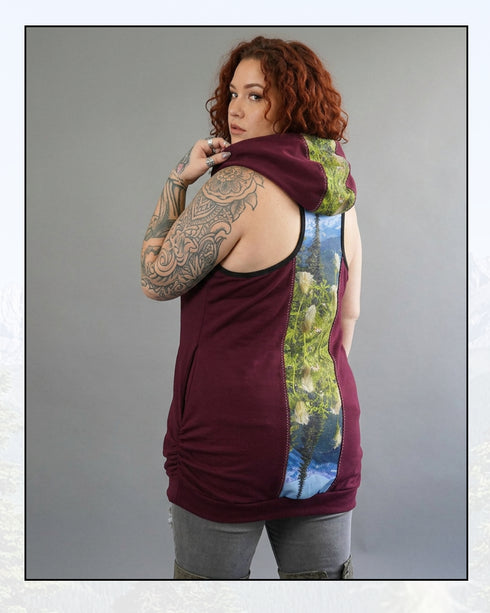 Ego Hoodie Tank — Natures Paint Brushes. Size L