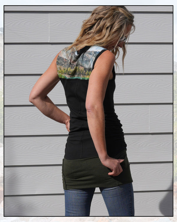 The Crumbs Sleeveless Long Top - Art by Untamed Photography