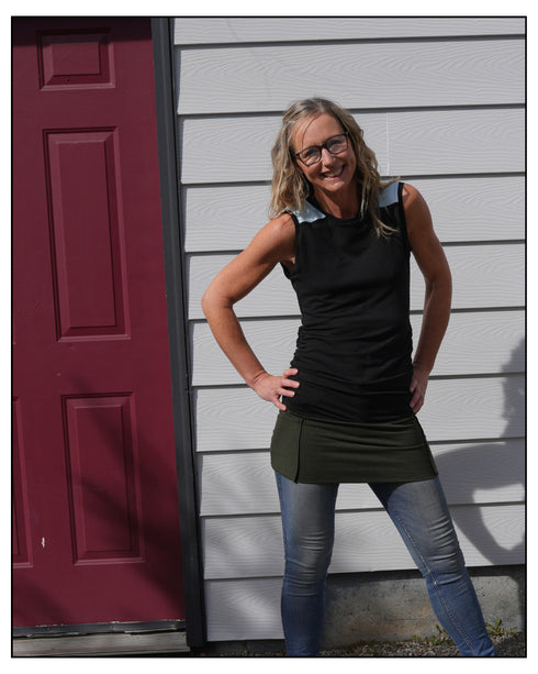 The Crumbs Sleeveless Long Top - Art by Untamed Photography