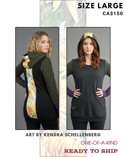 Ego Hoodie —Crysanthemum By Kendra. Size L