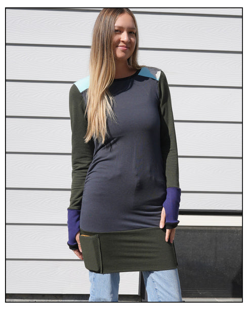 The Crumbs Sleeved Long Top- Art by Untamed Photography