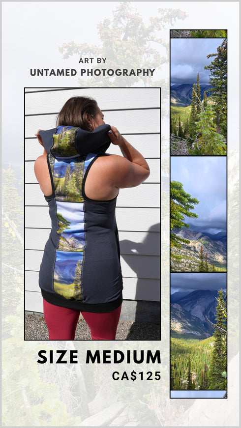 Ego Hoodie Tank —Art 1 Moments. Size Medium